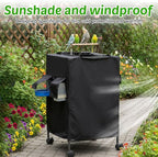 DONGKER Birdcage Cover, Breathable Waterproof Windproof Parrot Cage Cover Shade - Image 3