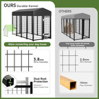 2PCS Dog Kennel Outdoor, Large Outside Dog Kennel - Image 4