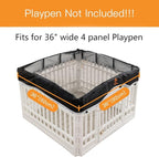 PJYuCien Dog Playpen Mesh Top Cover, Fits 36 Inch 4 Panels Regular Square - Image 3