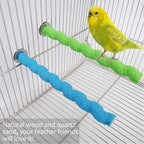 kathson 5 PCS Bird Perch Parrot Stand Cage Accessories Natural Wooden Stick Paw - Image 6