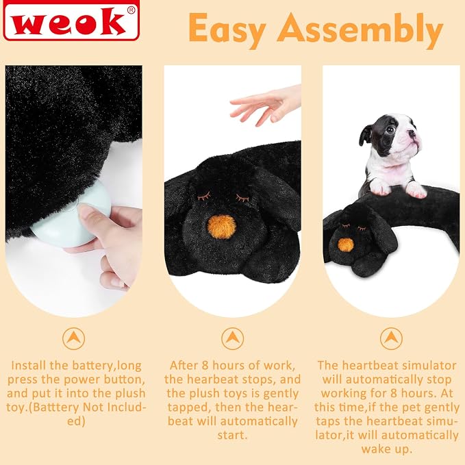 Heartbeat Puppy for Dogs-for Separation Anxiety Relief, Heartbeat Stuffed - Image 7