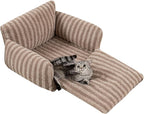 Hollypet Cat Bed Fluffy Plush Mutifuctional Double-Layer Soft Pet Couch - Image 2