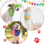 Weewooday 9 Pcs Holiday Dog Bandanas St' Patrick's Day Easter Bandanas Birthday - Image 6