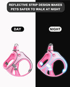 XXS Orange Soft Mesh Dog Harness and Leash Set, No Escape Puppy Harnesses - Image 3