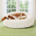 Bedsure ComfyFleece™ Donut Medium Dog Bed by BEDSURE
