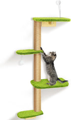 Cat Wall Climber and Floating Shelves, Wall Mounted Cat Tree by PELUOMOZ