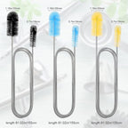 Patelai 3 Pieces Aquarium Filter Hose Brush Stainless Flexible Tube Cleaning - Image 4