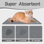 Le courant Dog Cat Feeding Mat, Water Absorbent, Non Slip Placemat - Image 2