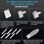 saltwater aquarium cleaner fish tank scraper cleaning tools 17.7-48 Inch long - Image 4