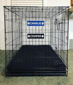 Personalized Kennel Name Plate Dog Paw Crate Pet Tag Doghouse Sign - Image 6