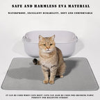 HCY&WLD Cat Litter Mat, 45x26/35x24/30x22/24x18 Inch Double Layer Cat Litter - Image 3