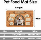 Personalized Dog Cat Mat with Name Photo Custom Placemat Feeding Mats - Image 2