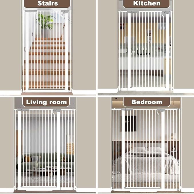 Fairy Baby 51.18" High Extra Tall Cat Gate, 29.5"-40.5" Wide Baby Gate - Image 8