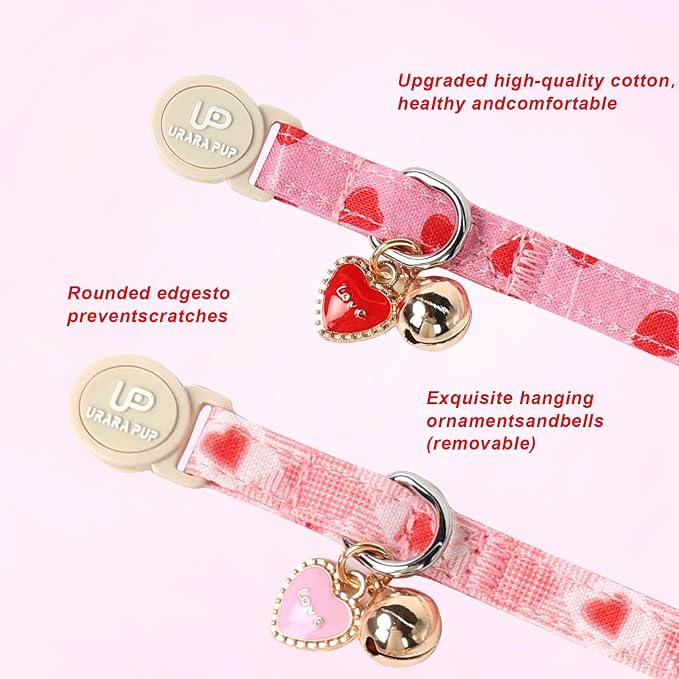 Cat Collar, 2 Pack Cat Collars-Cute Breakaway Cat Collar - Image 2
