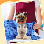 Preboun 50 Pack Puppy Blanket Bulk 24 x 28 Inch Small Soft Fleece Pets Paw - Image 6
