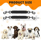 YUEPET 2 Pack Handmade Weaved Dog Collar Safety Clip Heavy Duty Double Ended - Image 4