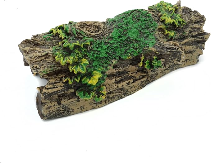 JIH Aquarium Decorations Resin Hollow Tree Trunk Ornament, Bettas House Cave - Image 6
