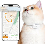Pawfit Lite for Cats 4g GPS Tracker | Ultra-Small Design | Real-Time Tracking | by Pawfit