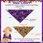 PAWCHIE Halloween Bandanas 4 Pack, Reversible Pumpkin Dog Scarf Bibs, Dog - Image 2