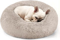 Dogs Bed for Small Dogs, Anti-Anxiety Washable Round Bed by Hoewina