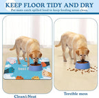 Cat Paw Pet Feeding Mat–Christmas Stocking Quick Dry Absorbent Dog Cat Food Mat - Image 5