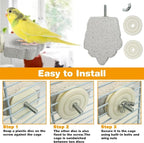 PINVNBY 4 PCS Bird Perches Calcium Parrot Perch Stand Bird Beak Grinding Stone - Image 6