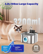 Wireless Cat Water Fountain Stainless Steel - Image 2