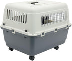 SportPet Designs Plastic Kennels Rolling Plastic Wire Door Travel Dog Crate - Image 3