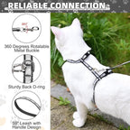 KOOLTAIL Cat Harness and Leash Set, Escape Proof Adjustable Kitten Harness - Image 3