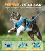 Halypet Cat Harness and Leash Set Escape Proof Adjustable Cat Leash Comfortable - Image 6