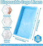 Clear Plastic Disposable Cage Liner - Image 2