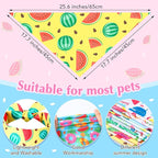 Sweetude 100 Pieces Hawaiian Dog Bandanas Bulk, Summer Bandanas - Image 3