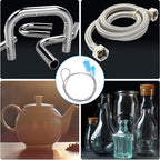 Patelai 3 Pieces Aquarium Filter Hose Brush Stainless Flexible Tube Cleaning - Image 3