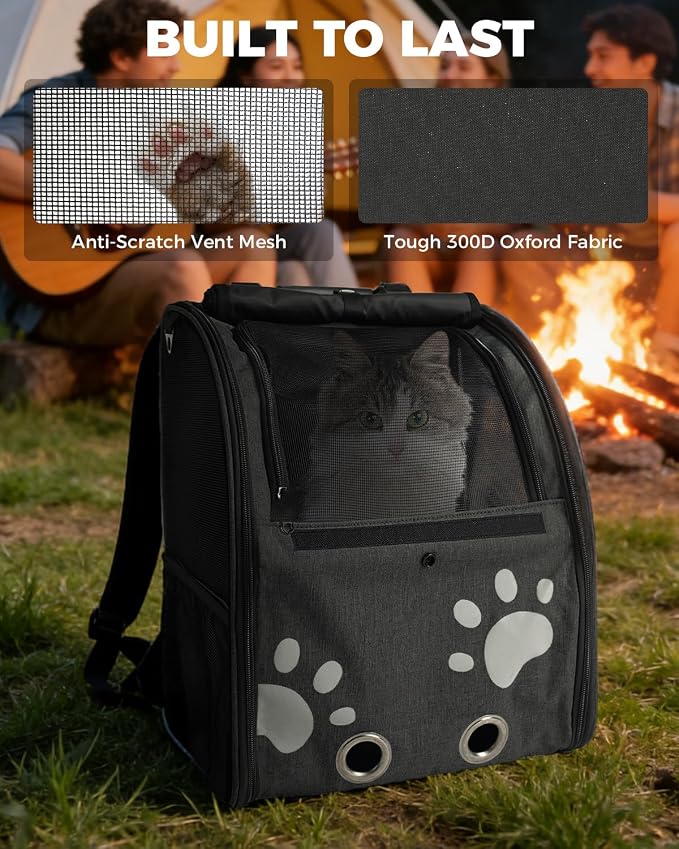 Cat Carrier Backpacks for Kitty Small Dog up to 15 lbs, Lightweight and - Image 8