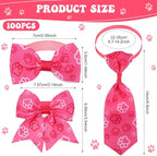 Reginary 100 Pieces Dog Bow Tie Collar Set Include 40 Dog Neckties, and 30 - Image 2