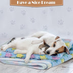 Tatuo 12 Pieces Puppy Blanket Warm Dog Cat Sleep Mat Pet Kitten Doggy Fleece - Image 4