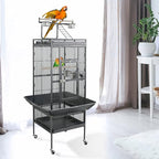ZENY 61-inch Playtop Parrot Bird Cages, Wrought Iron Large Birdcage - Image 2