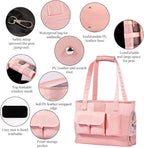 Dog Carrier, Cat Carrier, Pet Carrier, Foldable Waterproof Premium PU Leather - Image 3