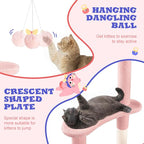 Allewie 55.5 in Cat Tree for Indoor Kitties/Soft Plush Perches/Multi-Level Cat - Image 6