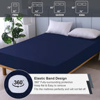 Twin Mattress Protector Waterproof, Fitted Sheet Style Breathable Cooling - Image 5
