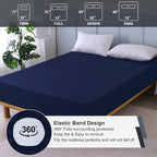 Waterproof Mattress Protector King, Fitted Sheet Style Breathable Mattress Cover - Image 5