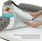 Cute Dog Bed, Faux Rabbit Fur Orthopedic Foam Dog Bed - Image 8