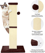 Cat Scratching Post 32 Inch for Indoor Large Cats and Kitten, Nature Sisal Tall - Image 4