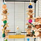 Bird Swings Toys for Parakeets Parrot, Natural Bird Perch Cage Hanging Chew - Image 8
