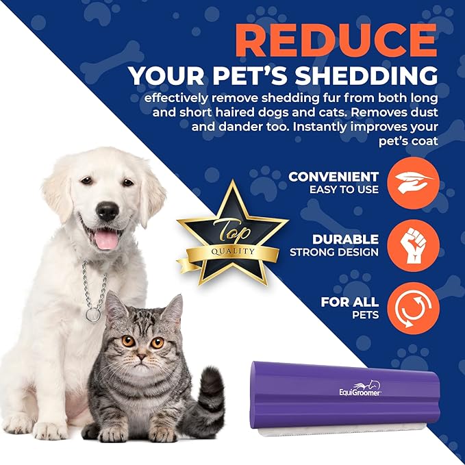 EasyGroomer Deshedding Brush for Dogs & Cats – Undercoat Grooming Tool for - Image 5