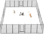 Dog Playpen 40 inch 30 Panels Indoor Outdoor Dog Pen by Jhsomdr