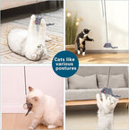 Kalimdor Interactive Cat Feather Toys, Retractable Teaser Toy ，Hanging - Image 7