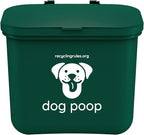 Small Hanging Wastebasket for Dog Poop in Green by RecyclingRules