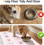 Cat Feedings Mats 20x12 inch Pink Heart Kitten Print Pet Bowl Placemat Non Slip - Image 8