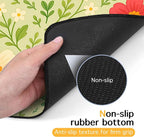 Absorbent Pet Feeding Mat Floral Design - Image 7